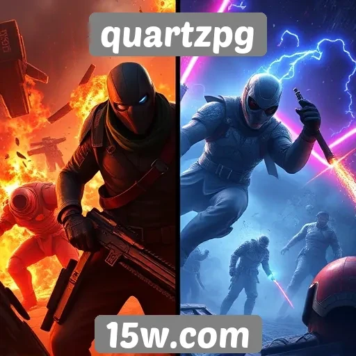 Comparação de jogos indie e AAA no quartzpg